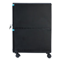 Two-drawer Mobile Filing Cabinet, 14.75w X 18.25d X 26h, Black-teal