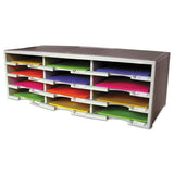 Storex Literature Organizer, 12 Section, 10 5-8 X 13 3-10 X 31 2-5, Gray