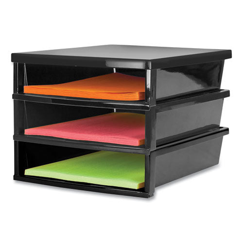 Quick Stack Construction Paper Sorter, 3 Compartments, 11 X 12.4 X 8.7