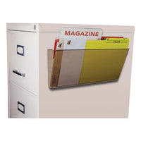 Unbreakable Magnetic Wall File, Letter-legal, 16 X 7, Single Pocket, Smoke