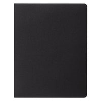 Opaque Plastic Binding System Covers, 11 1-4 X 8 3-4, Black, 25-pack