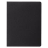Opaque Plastic Binding System Covers, 11 1-4 X 8 3-4, Black, 25-pack