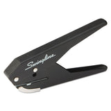 20-sheet Low Force One-hole Punch, 9-32" Holes, Black