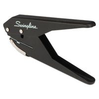 20-sheet Low Force One-hole Punch, 9-32" Holes, Black