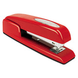 747 Business Full Strip Desk Stapler, 25-sheet Capacity, Rio Red