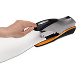 Optima 70 Desktop Stapler, 70-sheet Capacity, Silver-black-orange