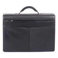 Milestone Briefcase, Holds Laptops 15.6", 5" X 5" X 12", Black