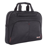 Purpose Executive Briefcase, Holds Laptops 15.6", 3.5" X 3.5" X 12", Black