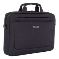 Cadence Slim Briefcase, Holds Laptops 15.6", 3.5" X 3.5" X 16", Charcoal