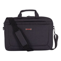 Cadence Slim Briefcase, Holds Laptops 15.6", 3.5" X 3.5" X 16", Charcoal