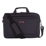 Cadence Slim Briefcase, Holds Laptops 15.6", 3.5" X 3.5" X 16", Charcoal