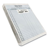 Patient Sign-in Label Forms, 8 1-2 X 11 5-8, 125 Sheets-pack, Blue