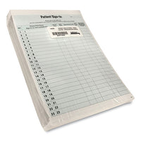 Patient Sign-in Label Forms, 8 1-2 X 11 5-8, 125 Sheets-pack, Green