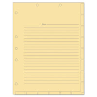 Medical Chart Index Divider Sheets, 11 X 8.5, Manila, 400-box