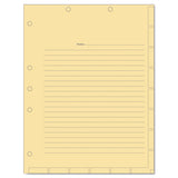 Medical Chart Index Divider Sheets, 11 X 8.5, Manila, 400-box