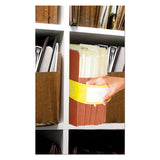 File Pocket Handles, 9.63 X 2, Yellow-white, 4-sheet, 12 Sheets-pack