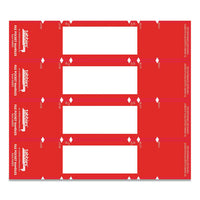 File Pocket Handles, 9.63 X 2, Red-white, 4-sheet, 12 Sheets-pack