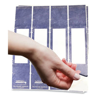 File Pocket Handles, 9.63 X 2, Dark Blue-white, 4-sheet, 12 Sheets-pack