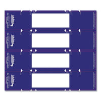 File Pocket Handles, 9.63 X 2, Dark Blue-white, 4-sheet, 12 Sheets-pack