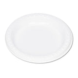 Plastic Dinnerware, Plates, 6" Dia, White, 125-pack