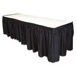 Table Set Linen-like Table Skirting, 29" X 14ft, Black