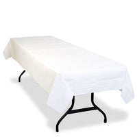 Table Set Poly Tissue Table Cover, 54 X 108, White, 6-pack