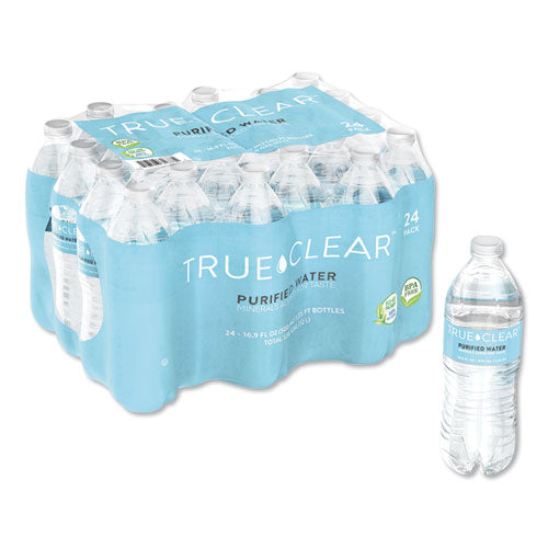 Purified Bottled Water, 16.9 Oz Bottle, 24 Bottles-carton