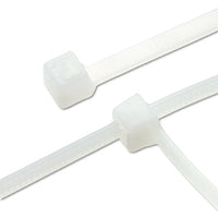 Nylon Cable Ties, 11 X 0.19, 50 Lb, Natural, 500-pack