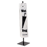 Wet Umbrella Bag Stand, Powder Coated Steel, 10w X 10d X 40h, Black