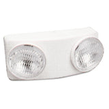 Swivel Head Twin Beam Emergency Lighting Unit, 12.75"w X 4"d X 5.5"h, White