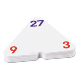 Multiplication-division Three-corner Flash Cards, 8 & Up, 48-set