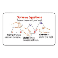 Multiplication-division Three-corner Flash Cards, 8 & Up, 48-set