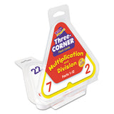 Multiplication-division Three-corner Flash Cards, 8 & Up, 48-set