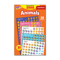 Superspots And Supershapes Sticker Variety Packs, Positive Praisers, 2,500-pack