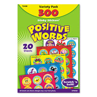 Stinky Stickers Variety Pack, Positive Words, 300-pack