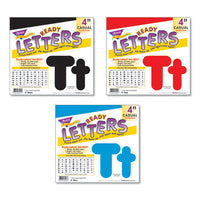 Ready Letters Casual Combo Set, Black, 4"h, 182-set