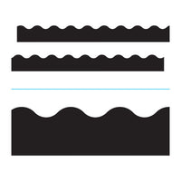 Terrific Trimmers Solid Colors Board Trim, 2 1-4" X 39 Ft, Black