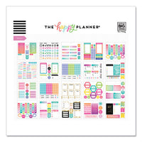 Productivity Multi Accessory Pack, 388 Pieces: 20 Half-sheet Stickers, 3 Sticky Note Pads, 20 Double-sided Pre-punched Cards