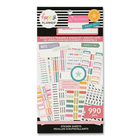 Essentials Tracker & Checklist Classic Stickers, Productivity Theme, 990/pack