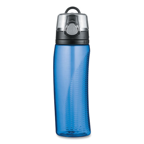 Intak By Thermos Hydration Bottle With Meter, 24 Oz, Blue, Polyester