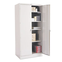 78" High Deluxe Cabinet, 36w X 24d X 78h, Light Gray