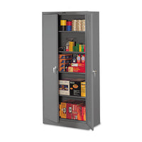 78" High Deluxe Steel Storage Cabinet, 36w X 24d X 78h, Sand