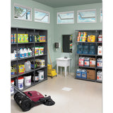 Closed Commercial Steel Shelving, Five-shelf, 36w X 18d X 75h, Medium Gray