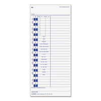 Time Card For Pyramid, Weekly, 4 X 9, 100-pack