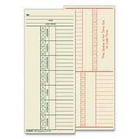 Time Card For Acroprint And Lathem, Weekly, 3 1-2 X 9, 500-box