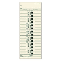 Acroprint-cincinnati-lathem-simplex-stromberg Time Card 3 1-2 X 9, 500-box