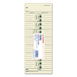 Time Card For Acroprint-ibm-lathem-simplex, Weekly, 3 1-2 X 9, 100-pack