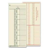 Time Card For Acroprint-ibm-lathem-simplex, Weekly, 3 1-2 X 9, 100-pack