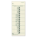 Time Card For Acroprint-ibm-lathem-simplex, Weekly, 3 1-2 X 9, 100-pack