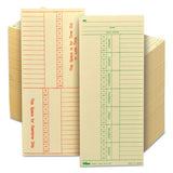 Time Card For Cincinnati, Named Days, Two-sided, 3 3-8 X 8 1-4, 500-box